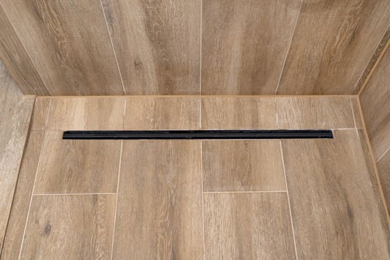 Modern Shower Floor with Linear Drain